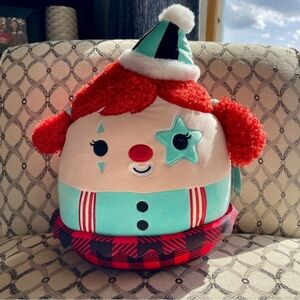 Eurydice Clown with Teal Star Eye Patch